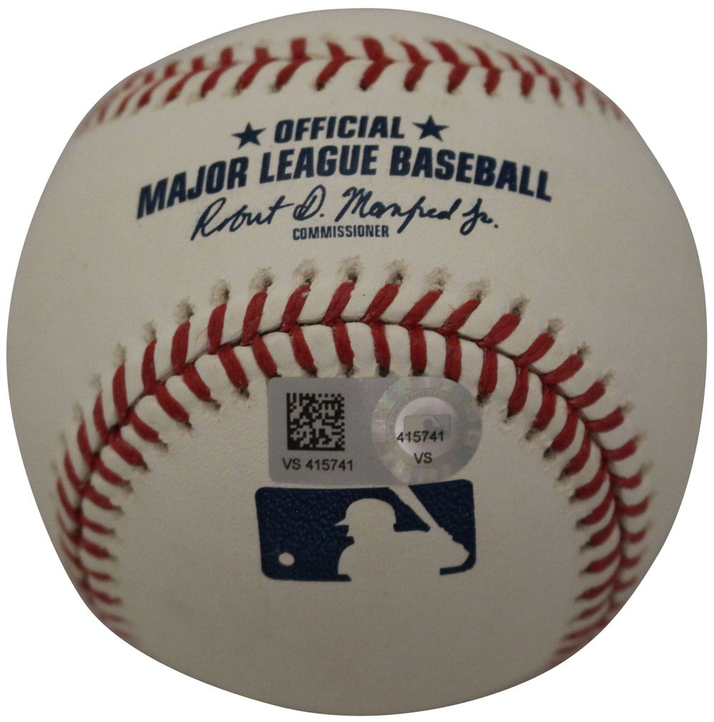 Ramon Laureano Autographed OML Baseball Athletics A's Full Sig MLB