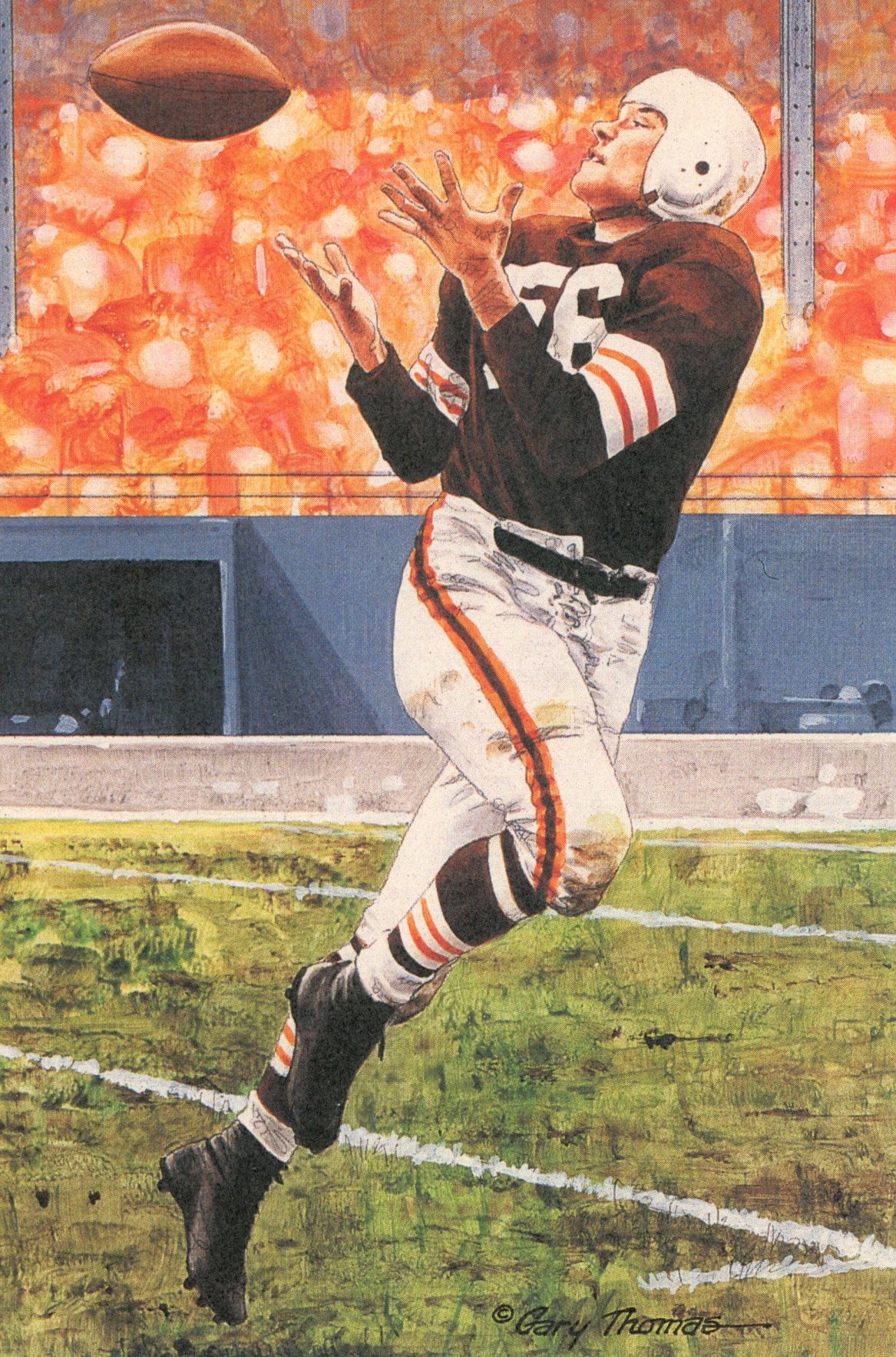 Dante Lavelli Cleveland Browns Goal Line Art Card Series 4 #105 LE /5000 58103