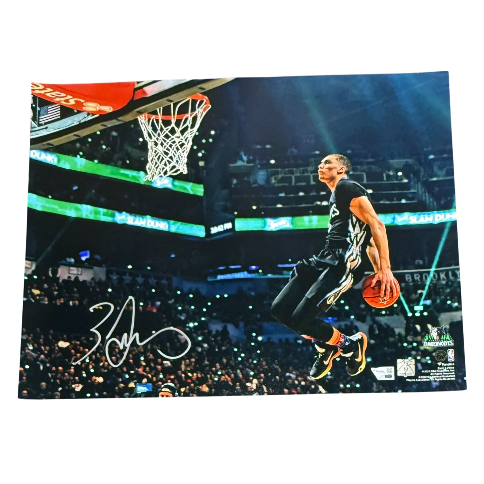 Zach LaVine Autographed Minnesota Timberwolves 16x20 Photo Fanatics 54396 1 Zach LaVine Autographed Minnesota Timberwolves 16x20 Photo Fanatics 54396