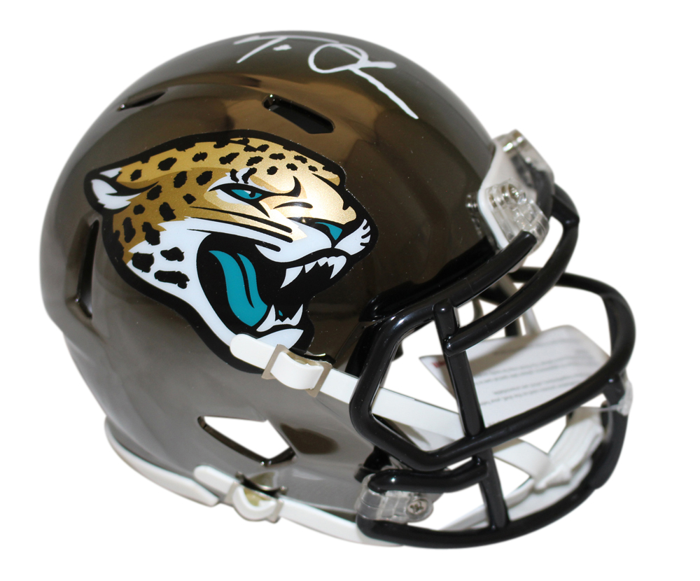 Trevor Lawrence Signed Jacksonville Jaguars Chrome Mini Helmet FAN