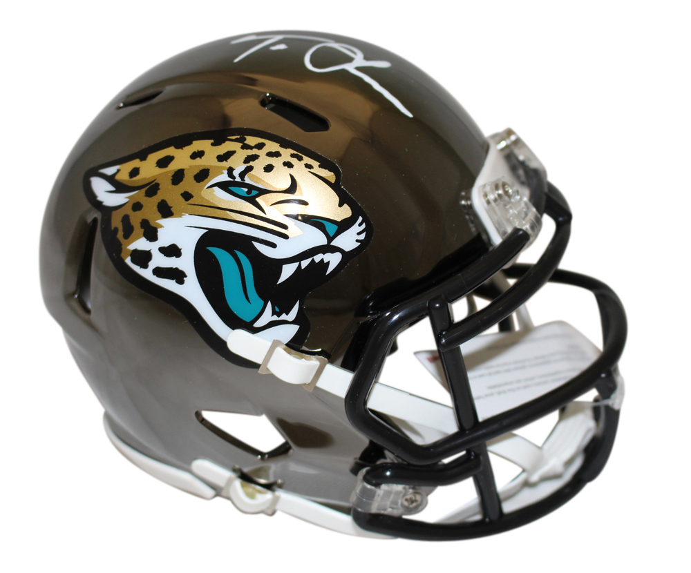 Trevor Lawrence Signed Jacksonville Jaguars Chrome Mini Helmet FAN