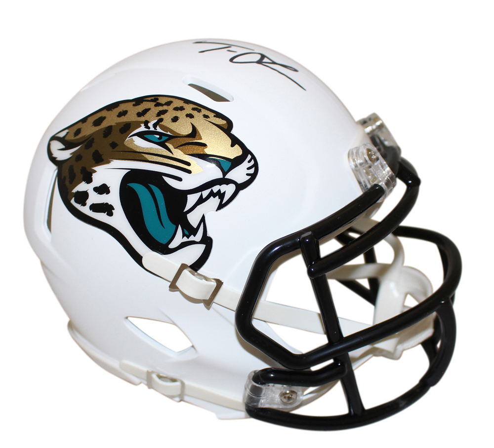 Trevor Lawrence Signed Jacksonville Jaguars Flat White Mini Helmet FAN