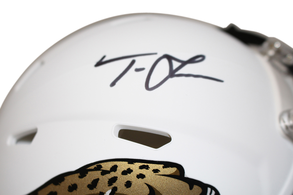 Trevor Lawrence Signed Jacksonville Jaguars Flat White Mini Helmet FAN