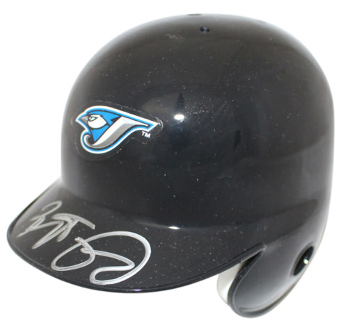 Brett Lawrie Autographed Toronto Blue Jays Mini Batting Helmet JSA 24770