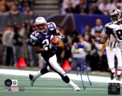 Ty Law Signed New England Patriots 8x10 Photo Beckett 44530