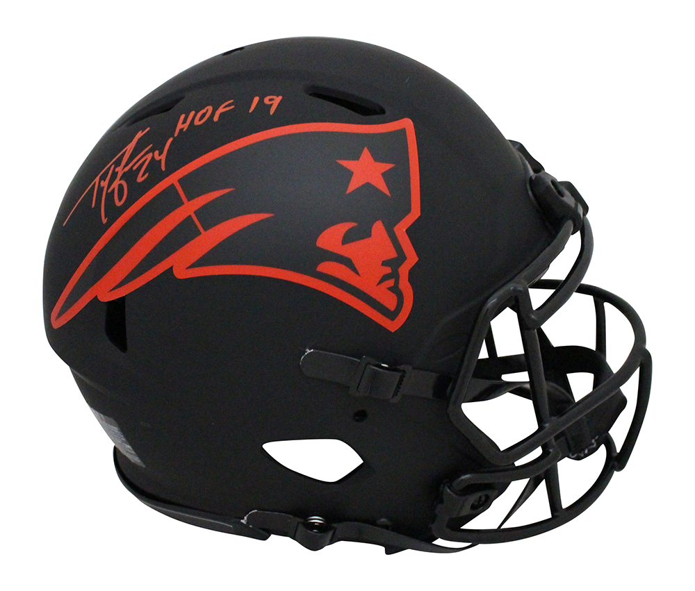 Ty Law Signed New England Patriots Authentic Eclipse Helmet HOF BAS –  Denver Autographs