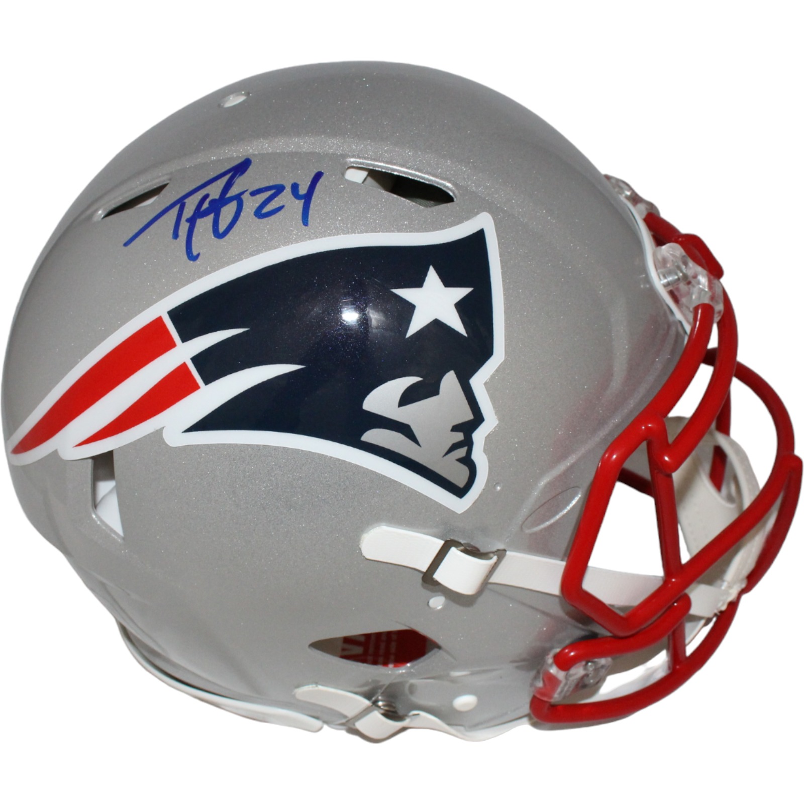 Ty Law Signed New England Patriots Authentic Helmet Beckett