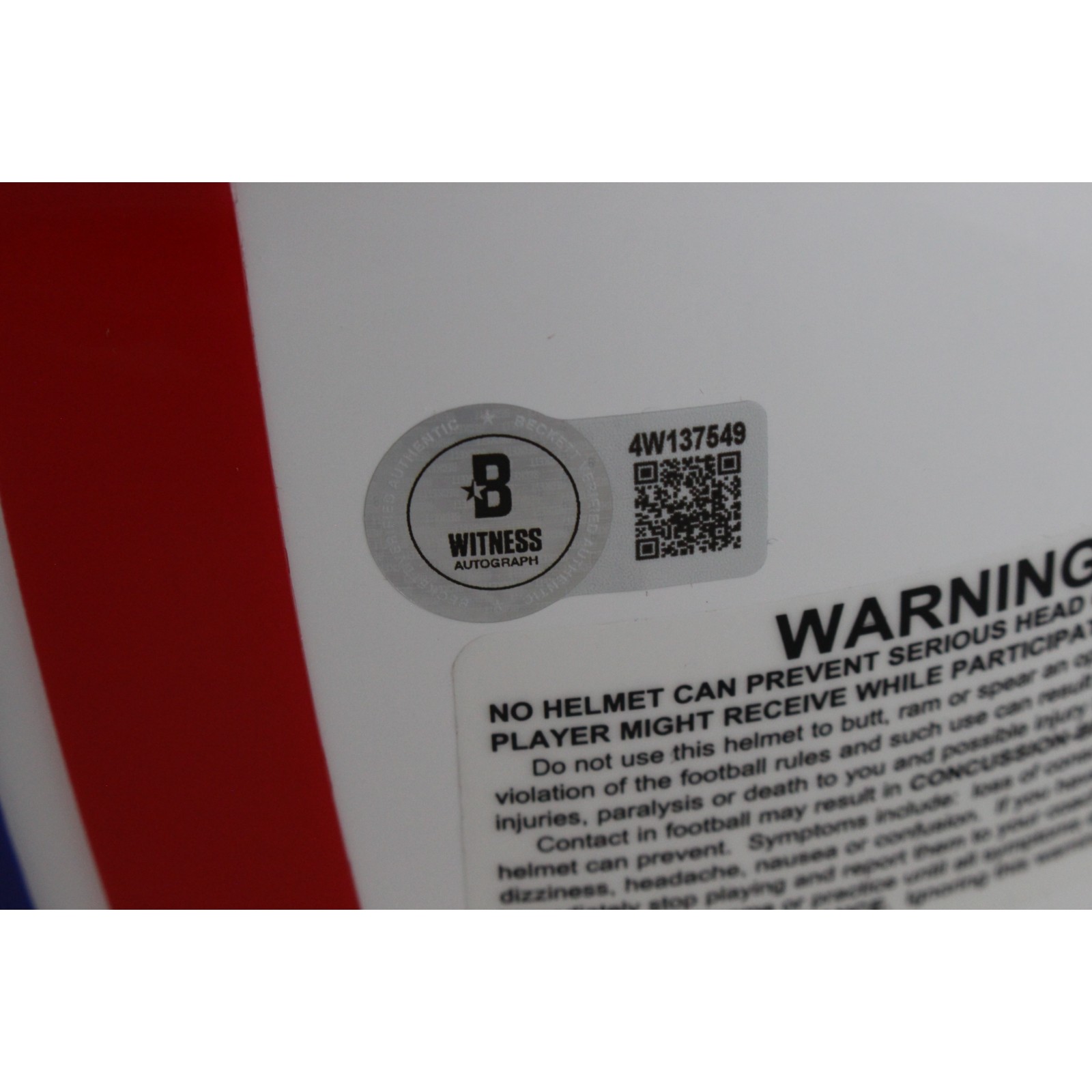 Ty Law Autographed New England Patriots Authentic TB Helmet 3x SB Beckett 54050 4 Ty Law Autographed New England Patriots Authentic TB Helmet 3x SB Beckett 54050