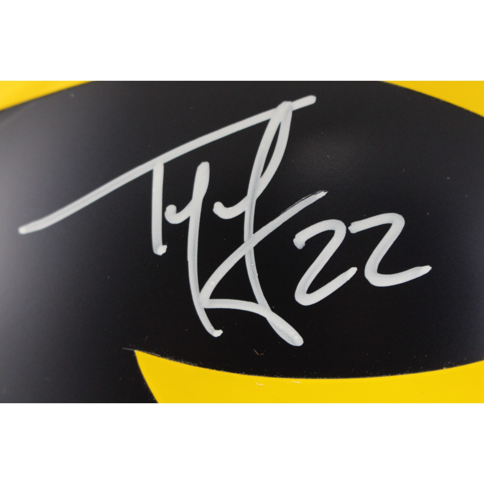 Ty Law Autographed/Signed Michigan Wolverines F/S Helmet Beckett Witness 54062