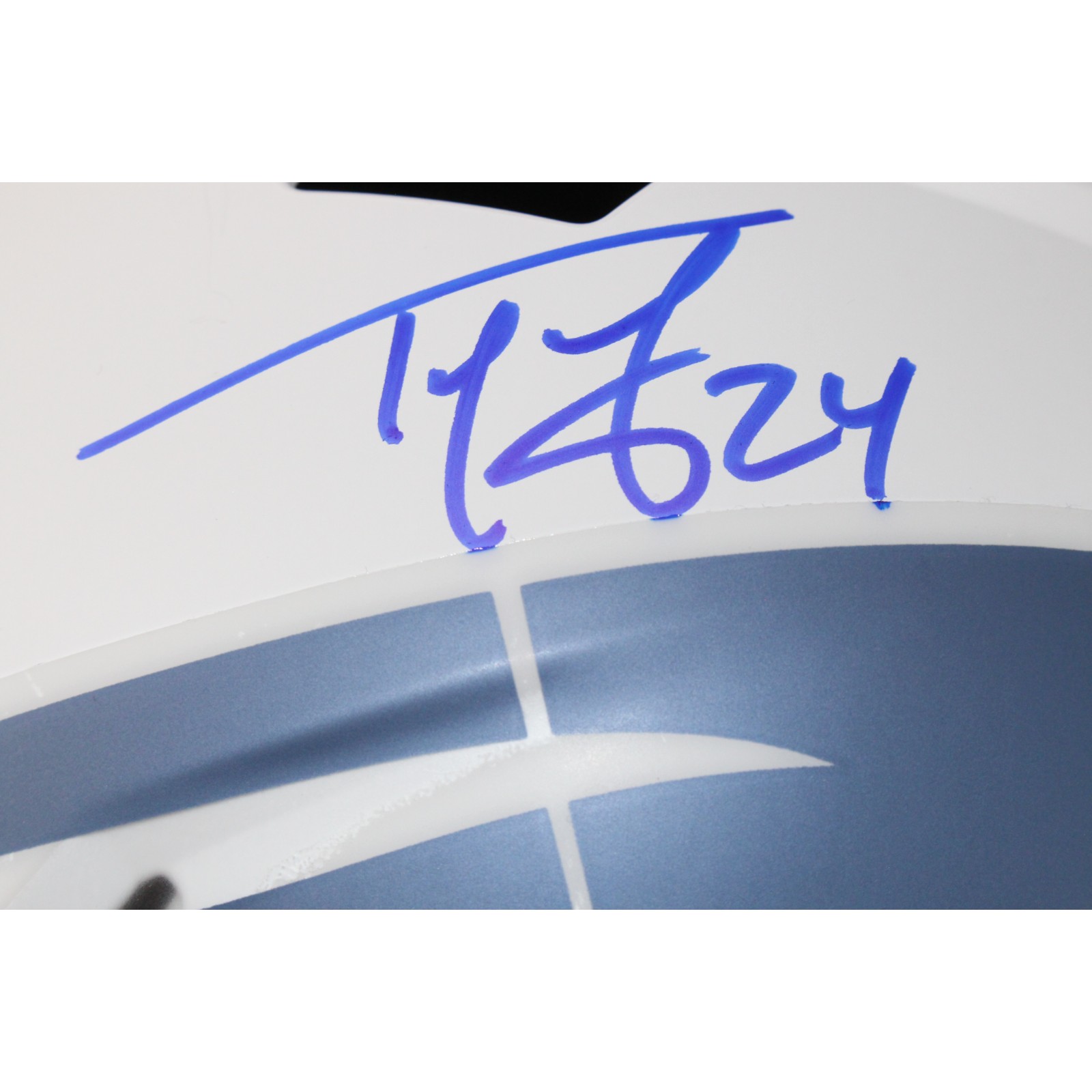 Ty Law Autographed New England Patriots F/S Rivalries Helmet Beckett 54057 2 Ty Law Autographed New England Patriots F/S Rivalries Helmet Beckett 54057
