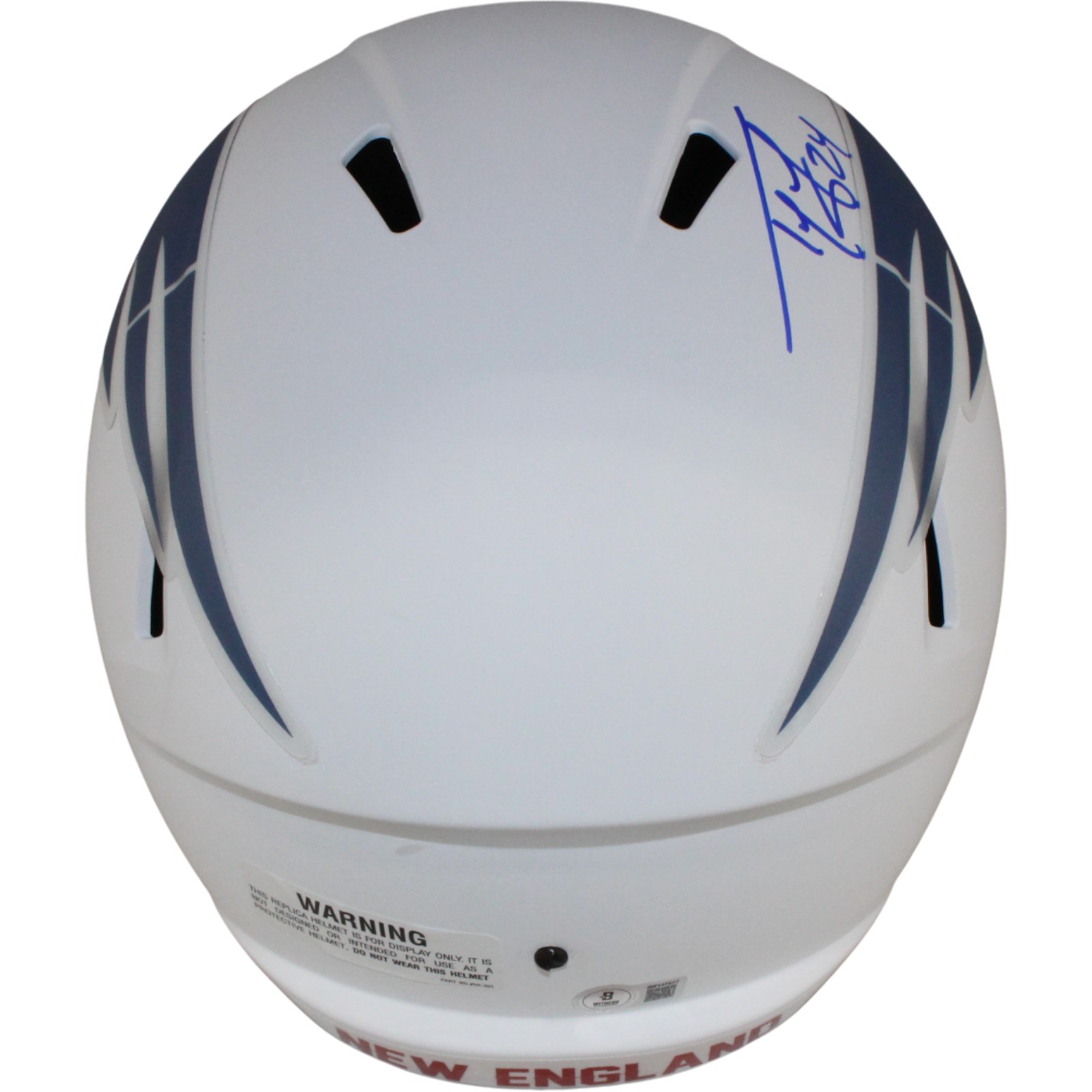 Ty Law Autographed New England Patriots F/S Rivalries Helmet Beckett 54057 3 Ty Law Autographed New England Patriots F/S Rivalries Helmet Beckett 54057