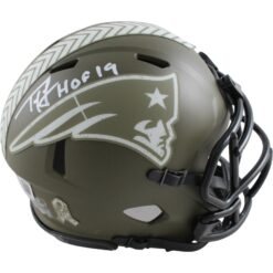 Ty Law Autographed New England Patriots 22 STS Mini Helmet HOF Beckett 54279