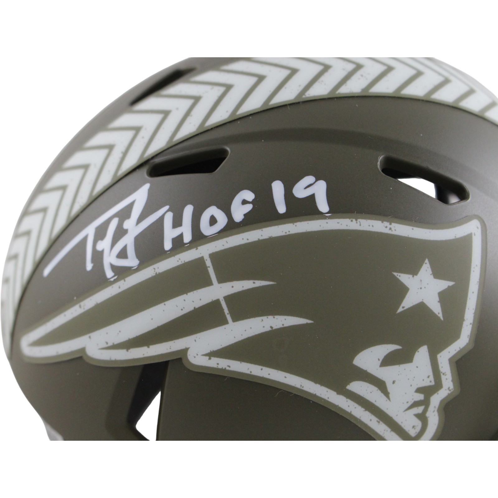 Ty Law Autographed New England Patriots 22 STS Mini Helmet HOF Beckett 54279 2 Ty Law Autographed New England Patriots 22 STS Mini Helmet HOF Beckett 54279