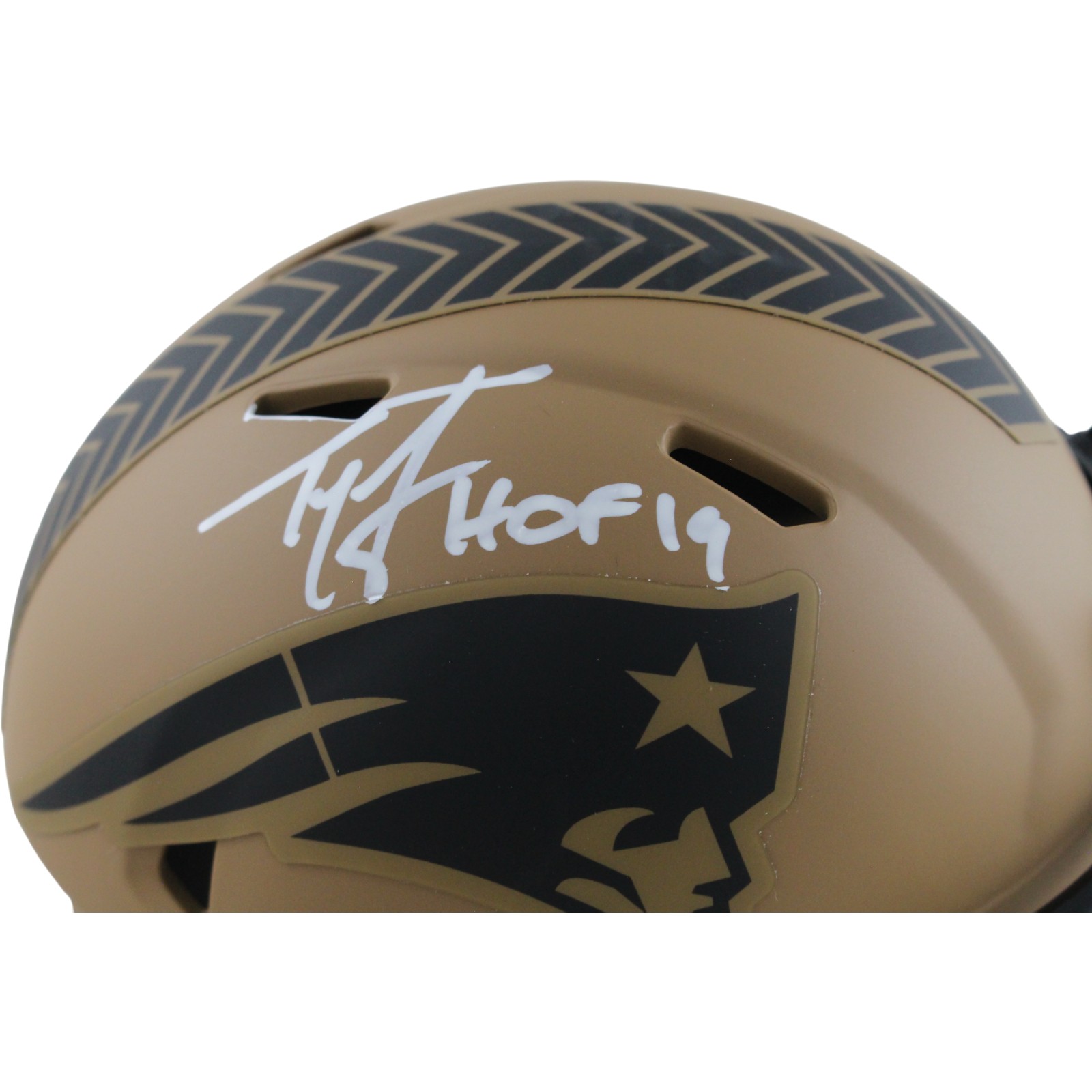 Ty Law Autographed New England Patriots 23 STS Mini Helmet HOF Beckett 54281 2 Ty Law Autographed New England Patriots 23 STS Mini Helmet HOF Beckett 54281