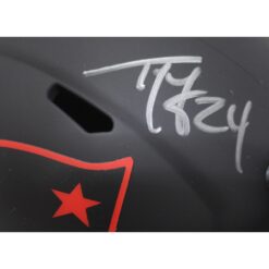 Ty Law Autographed/Signed New England Patriots Eclipse Mini Helmet Beckett 48120