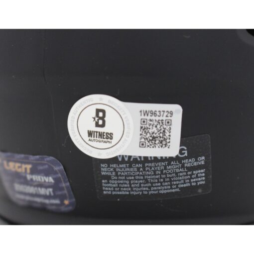 Ty Law Autographed/Signed New England Patriots Eclipse Mini Helmet Beckett 48120