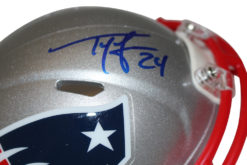Ty Law Autographed New England Patriots Speed Mini Helmet Beckett