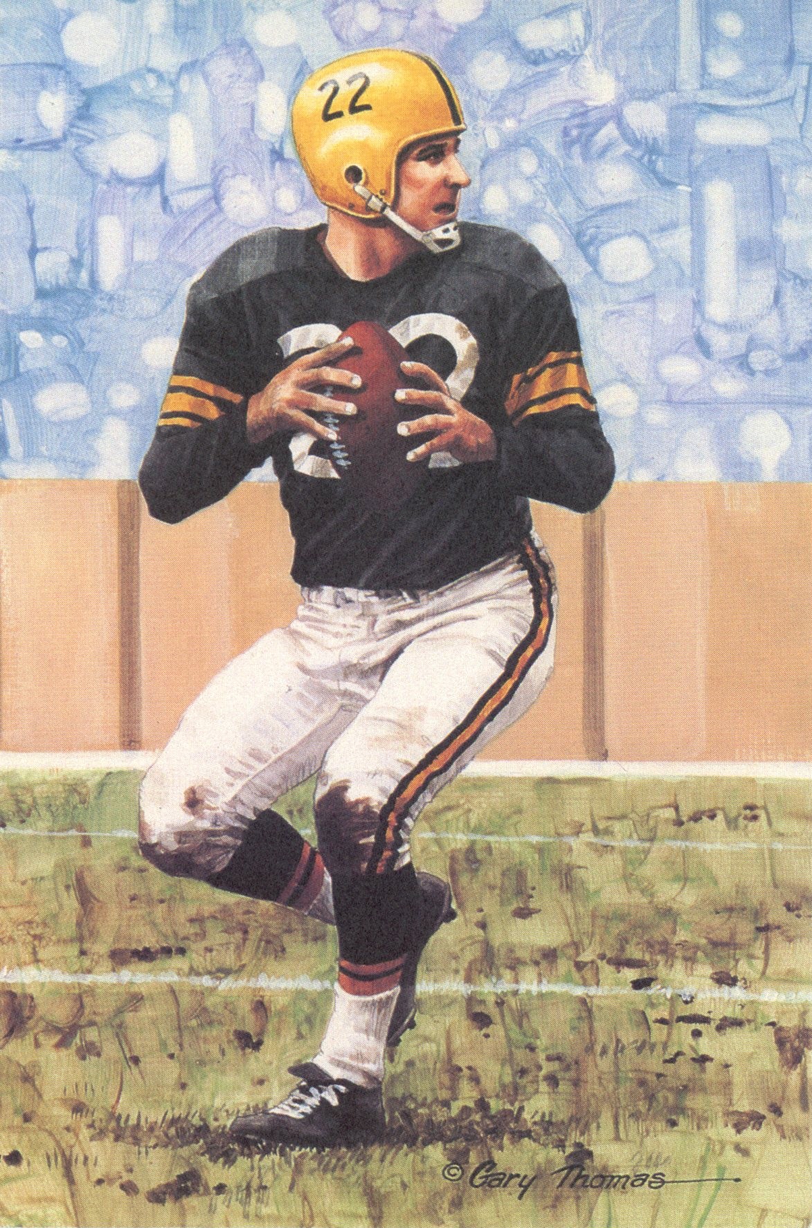 Bobby Layne Pittsburgh Steelers Goal Line Art Card Series 2 #48 LE /5000 58104