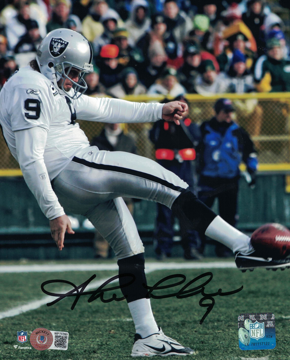 Shane Lechler Autographed Signed Oakland Raiders 8 10 Photo