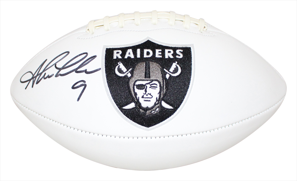 Shane Lechler Autographed/Signed Oakland Raiders Logo Football BAS