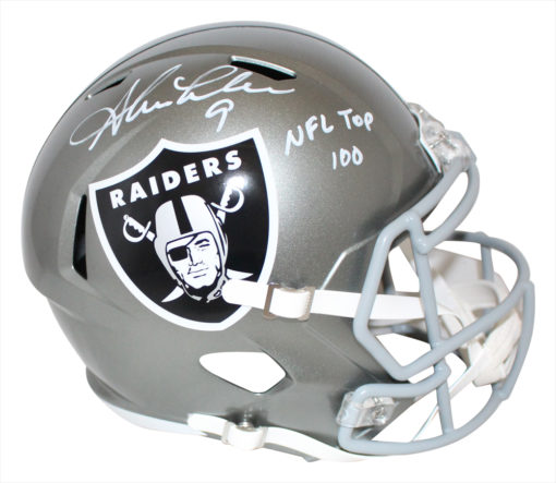 Shane Lechler Signed Las Vegas Raiders F/S Flash Speed Helmet NFL 100 BAS