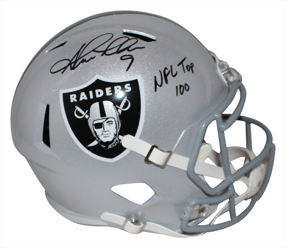 Shane Lechler Autographed Oakland Raiders F/S Speed Helmet NFL 100 BAS