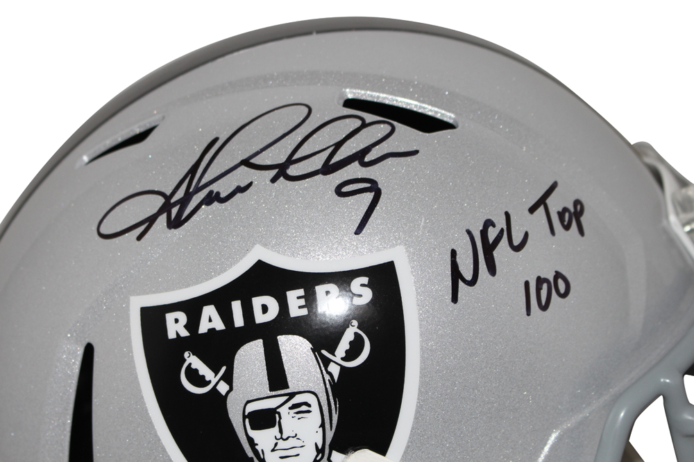 Shane Lechler Autographed Oakland Raiders F/S Speed Helmet NFL 100 BAS