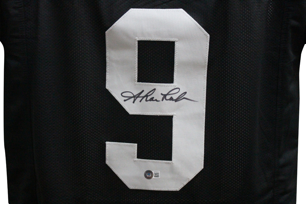 Shane Lechler Autographed/Signed Pro Style Black XL Jersey Beckett BAS