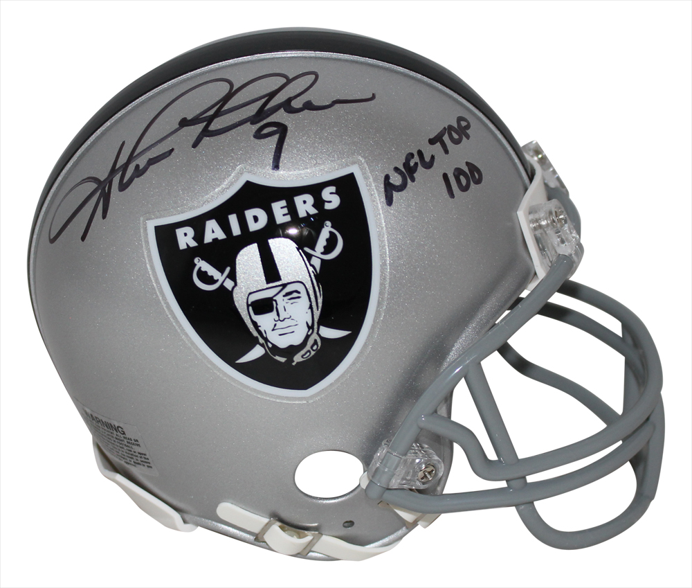 Shane Lechler Autographed Oakland Raiders Mini Helmet NFL 100 BAS