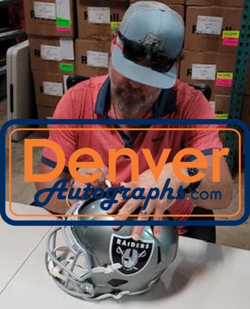 Shane Lechler Signed Las Vegas Raiders F/S Flash Speed Helmet NFL 100 BAS