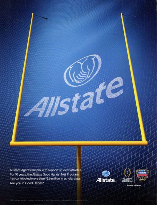 Darron Lee Signed Ohio State vs Alabama 2015 Sugar Bowl Magazine BAS 46360