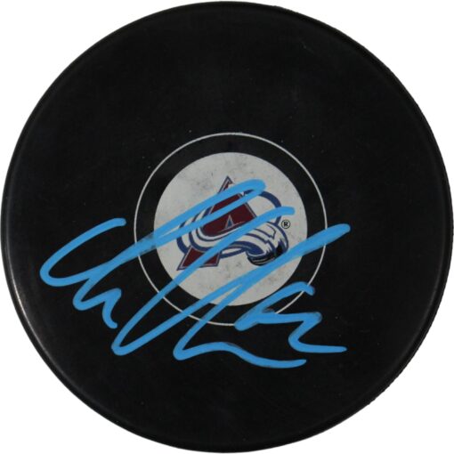 Arttuiri Lehkonen Signed Colorado Avalanche Hockey Puck JSA 46401