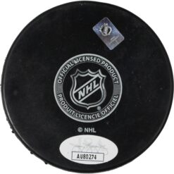 Arttuiri Lehkonen Signed Colorado Avalanche Hockey Puck JSA 46401