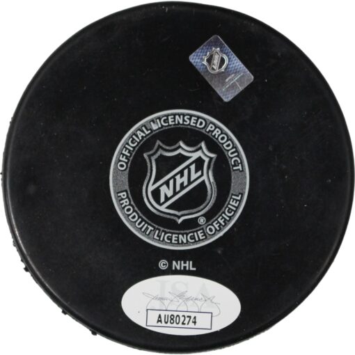 Arttuiri Lehkonen Signed Colorado Avalanche Hockey Puck JSA 46401