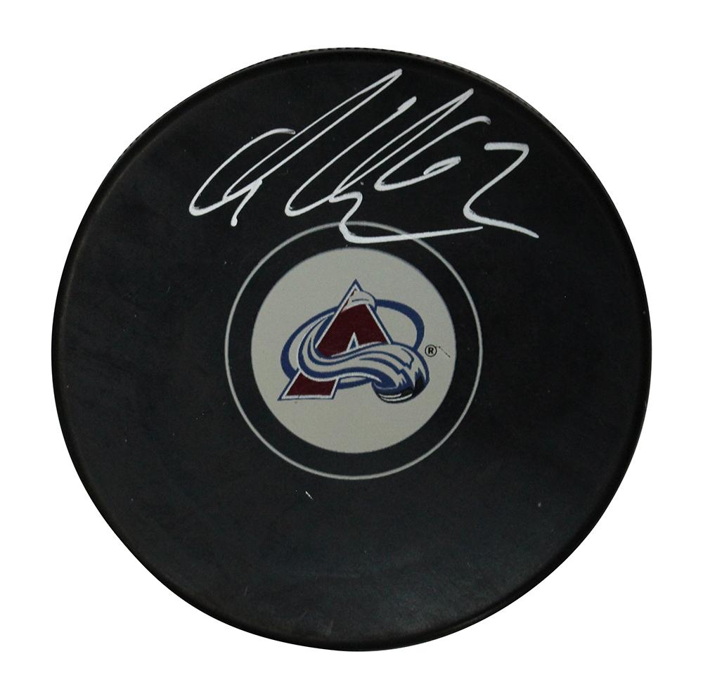 Arturi Lehkonen Autographed Colorado Avalanche Logo Puck Beckett