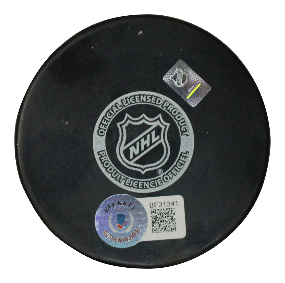 Arturi Lehkonen Autographed Colorado Avalanche Logo Puck Beckett