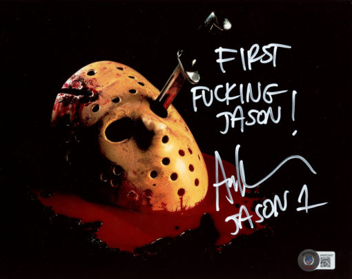 Ari Lehman Autographed/Signed Friday The 13th 8x10 Photo Jason Beckett