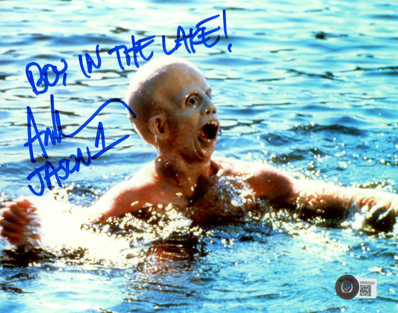 Ari Lehman Autographed/Signed Friday The 13th 8x10 Photo Jason Beckett