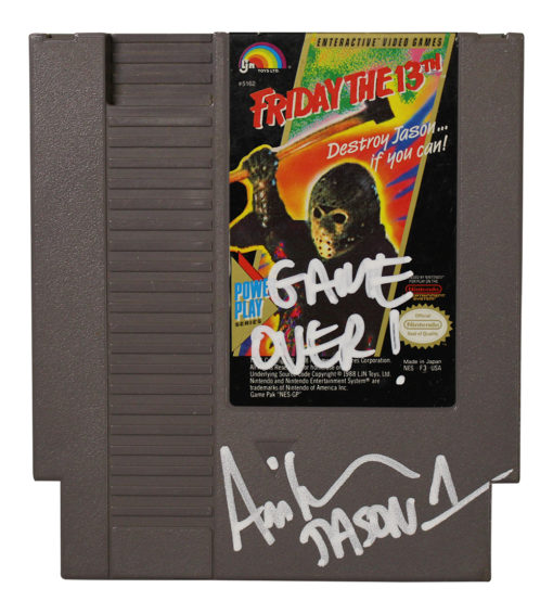 Ari Lehman Signed Friday The 13th Nintendo NES Game Cartridge Beckett