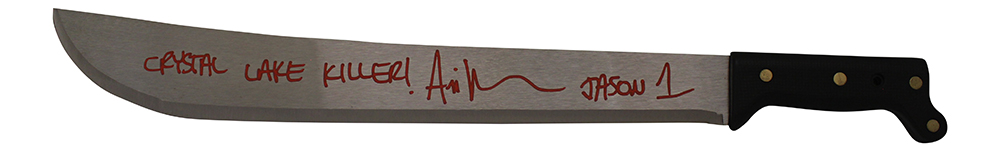 Ari Lehman Autographed Friday The 13th 18" Steel Machete Jason Beckett