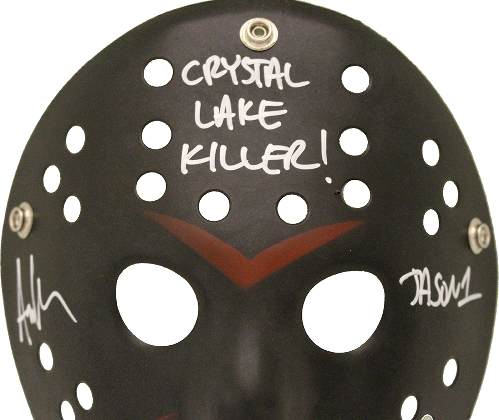 Ari Lehman Autographed/Signed Friday The 13th Black Mask Jason Beckett