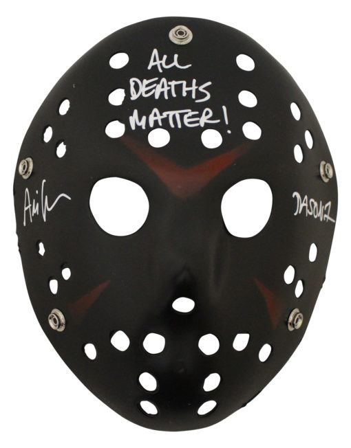 Ari Lehman Autographed Friday The 13th Black Mask All Deaths Matter JSA 26204