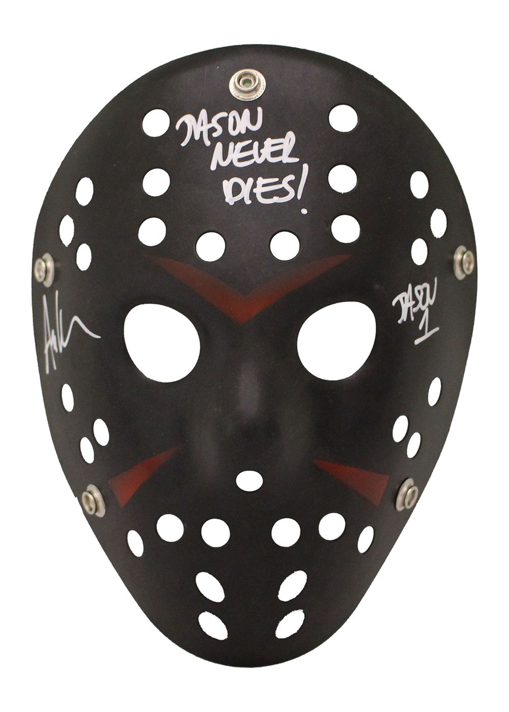 Ari Lehman Autographed/Signed Friday The 13th Black Mask Jason Beckett