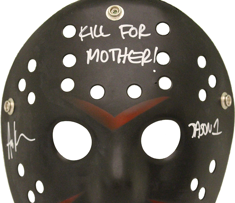 Ari Lehman Autographed/Signed Friday The 13th Black Mask Jason Beckett