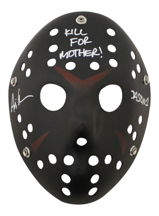 Ari Lehman Autographed Friday The 13th Black Mask Kill For Mother JSA 26205