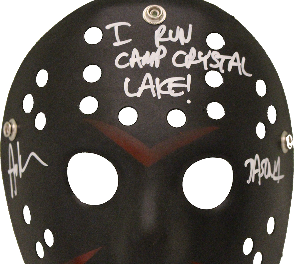 Ari Lehman Autographed/Signed Friday The 13th Black Mask Jason Beckett