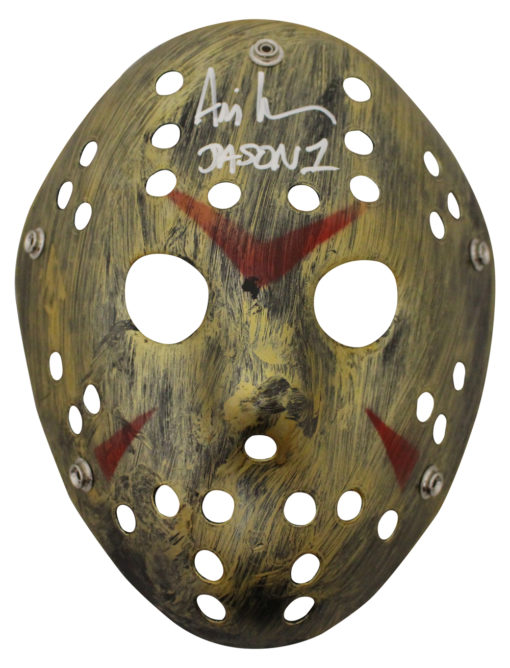 Ari Lehman Autographed/Signed Friday The 13th Gold Mask Jason JSA 26210
