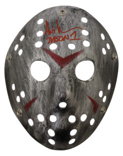 Ari Lehman Autographed/Signed Friday The 13th Silver Mask Jason JSA 26202