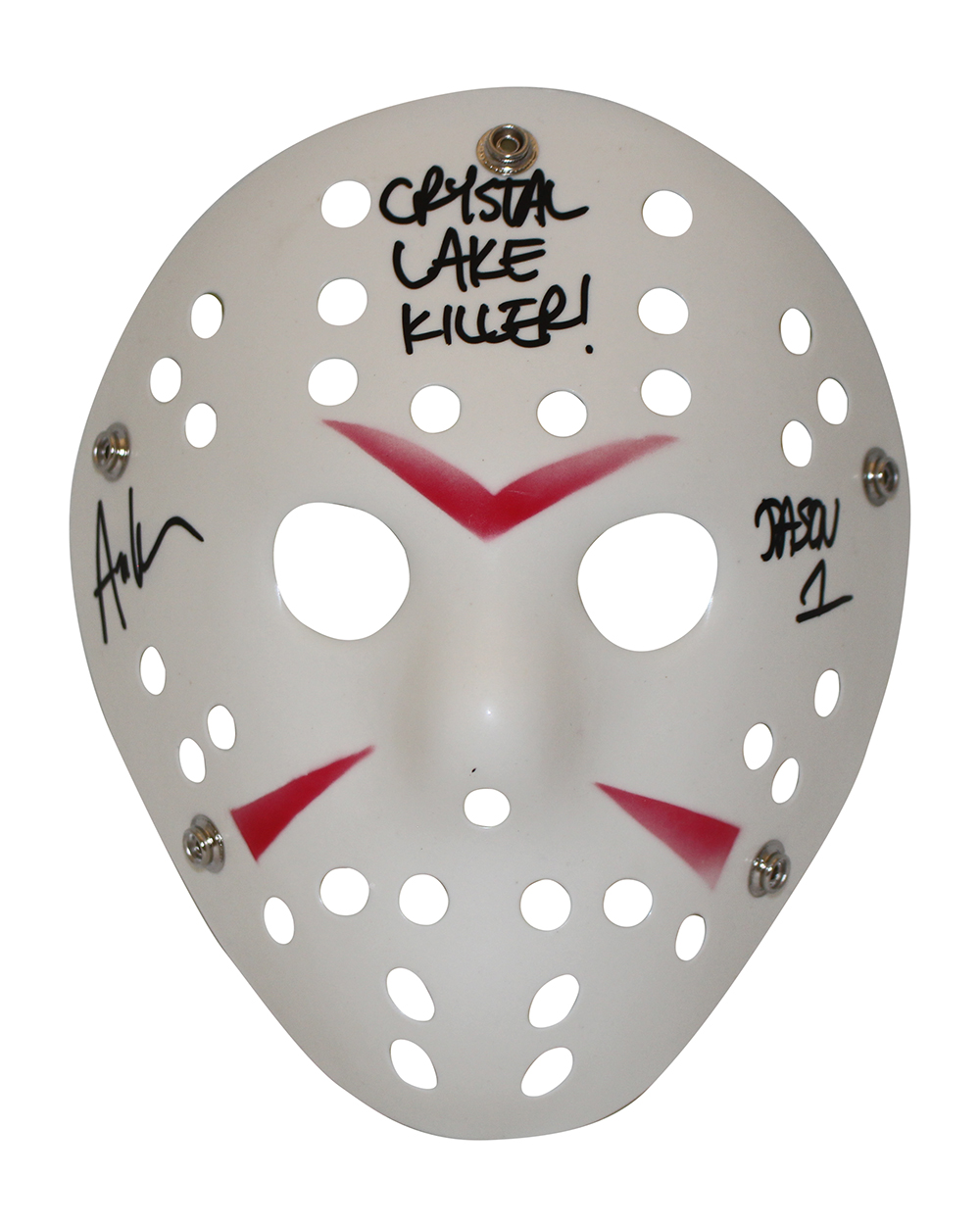 Ari Lehman Autographed/Signed Friday The 13th White Mask Jason Beckett