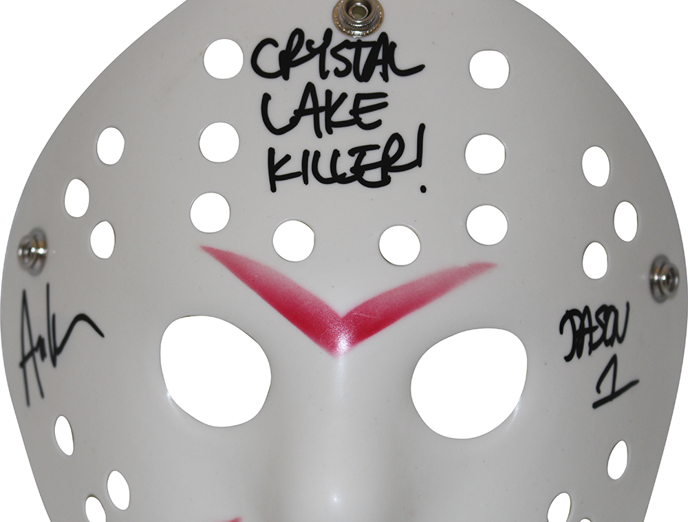 Ari Lehman Autographed/Signed Friday The 13th White Mask Jason Beckett